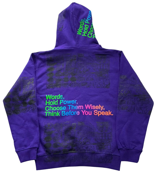 Words Hold Power Hoodie (Size Small)