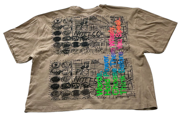 Words Hold Power Crop Top (Size Large)