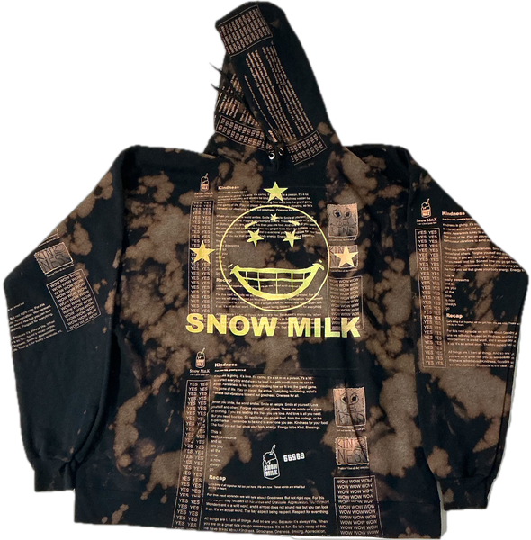 Snow Milk Kindness Bleached Hoodie (Size XL)