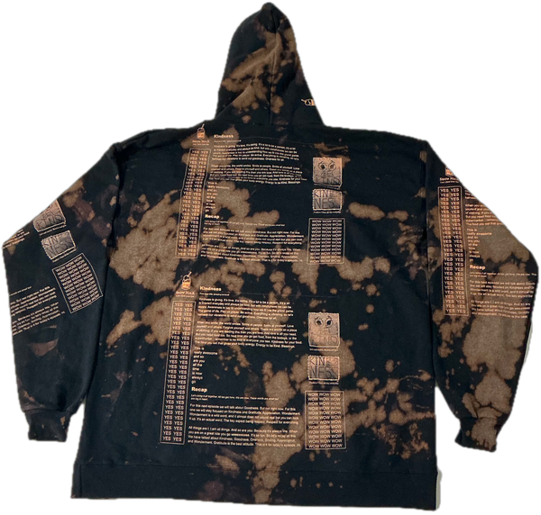 Snow Milk Kindness Bleached Hoodie (Size XL)