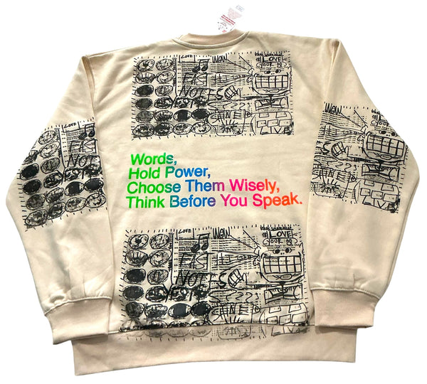 Words Hold Power Crewneck (Size XL)