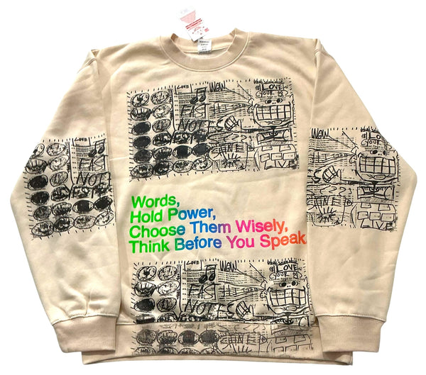 Words Hold Power Crewneck (Size XL)