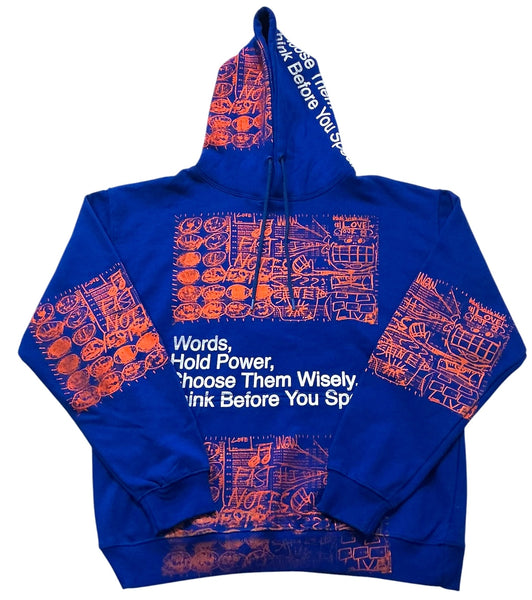 Words Hold Power Hoodie (Size Large)