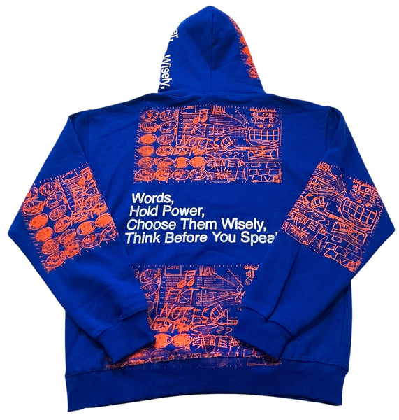 Words Hold Power Hoodie (Size Large)
