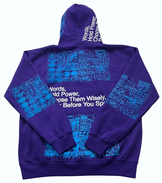Words Hold Power Hoodie (Size XL)