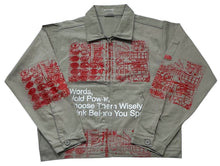 Load image into Gallery viewer, Words Hold Power Workwear Jacket (Size Large)
