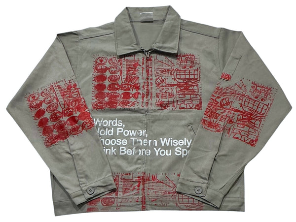 Words Hold Power Workwear Jacket (Size Large)