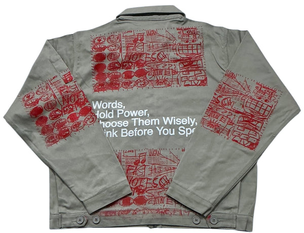 Words Hold Power Workwear Jacket (Size Large)