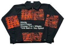 Load image into Gallery viewer, Words Hold Power Workwear Jacket (Size XL)
