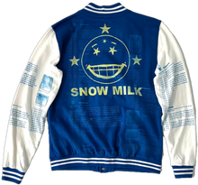 Load image into Gallery viewer, Snow Milk Kindness Varsity Jacket (Size Medium)

