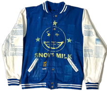 Load image into Gallery viewer, Snow Milk Kindness Varsity Jacket (Size Large)
