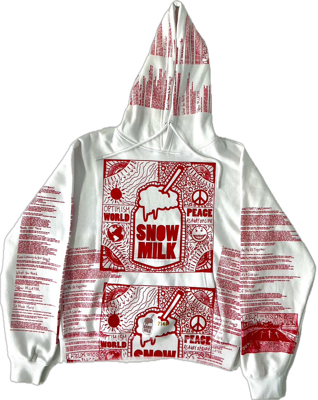 Optimism World Peace As A Way Of Life (The Wearable Album) Hoodie (Size Medium)
