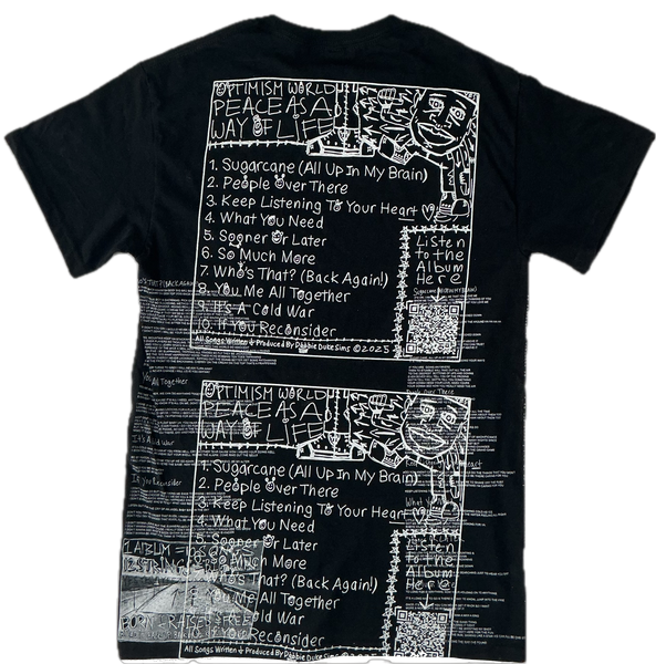 Optimism World Peace As A Way Of Life (The Wearable Album) Tee (Size Small)