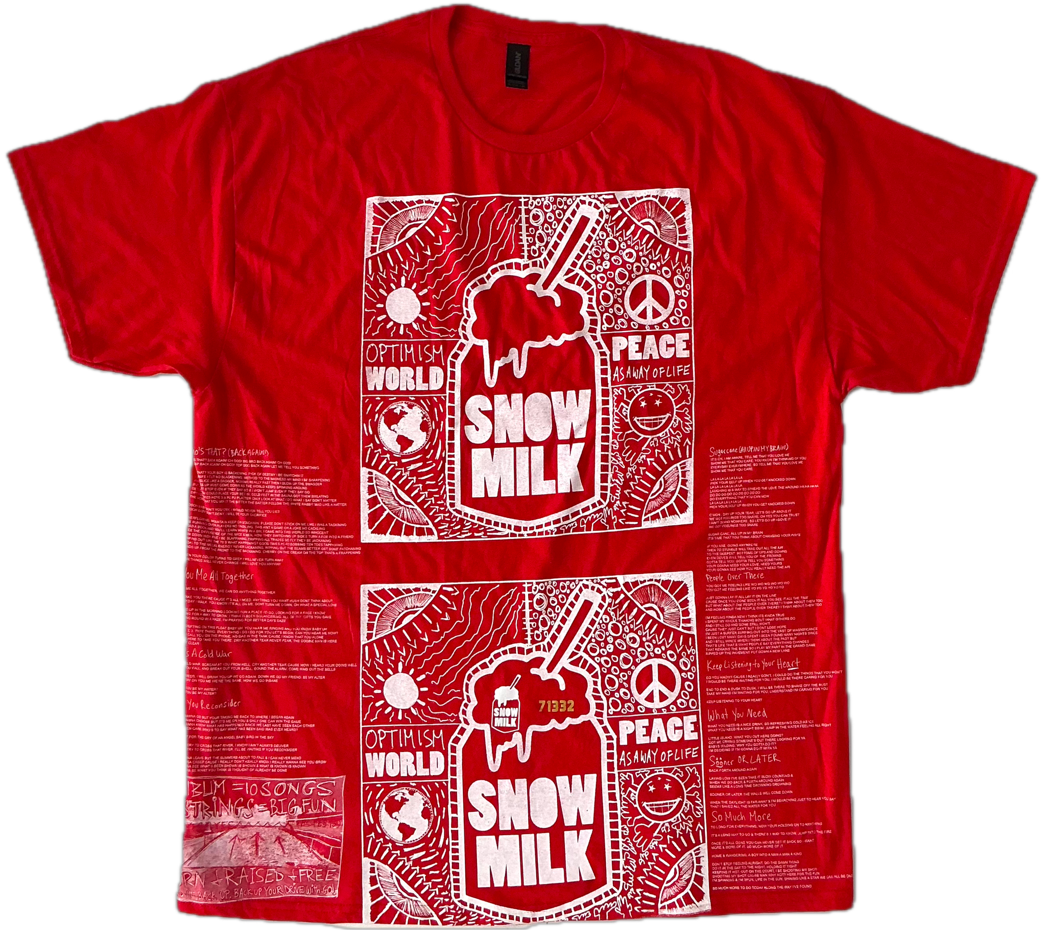 Optimism World Peace As A Way Of Life (The Wearable Album) Tee (Size XL)