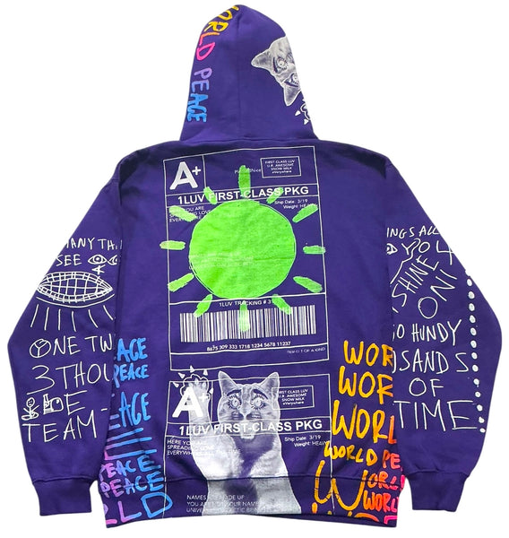 Positive Shipping Label Hoodie (Size XL)