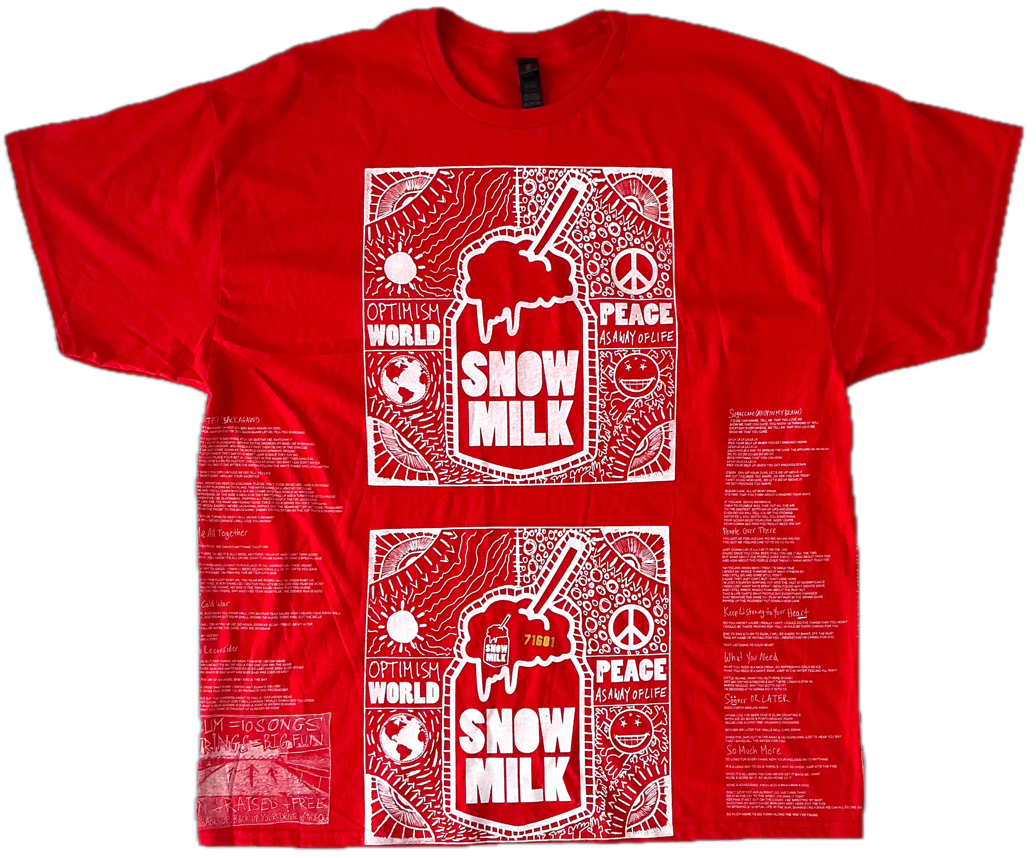Optimism World Peace As A Way Of Life (The Wearable Album) Tee (Size 2XL)