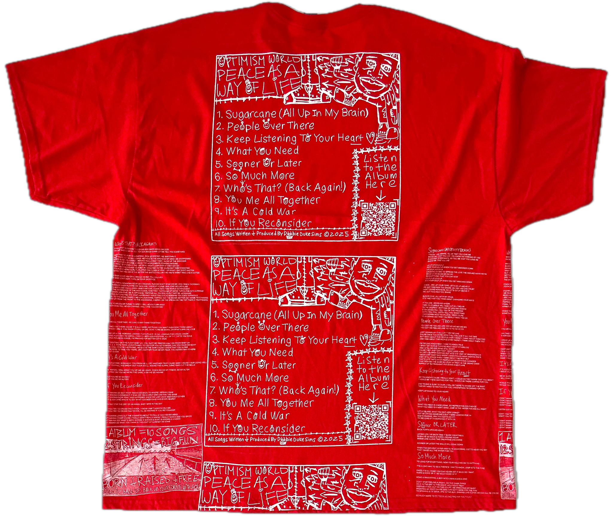 Optimism World Peace As A Way Of Life (The Wearable Album) Tee (Size 2XL)