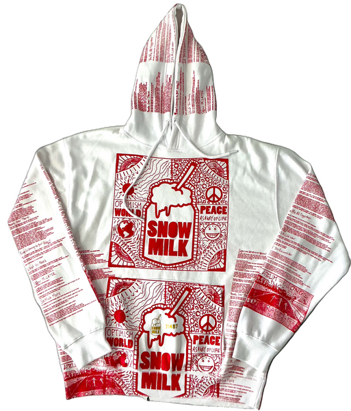 Optimism World Peace As A Way Of Life (The Wearable Album) Hoodie (Size Large)
