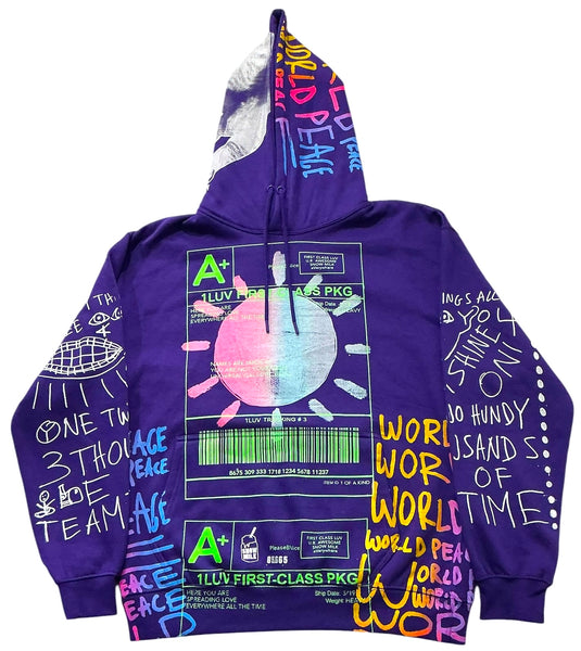 Positive Shipping Label Hoodie (Size XL)
