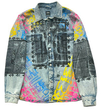 Load image into Gallery viewer, Hello Friend Jean Jacket (Size Large)
