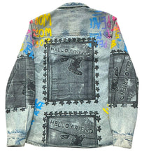 Load image into Gallery viewer, Hello Friend Jean Jacket (Size Large)
