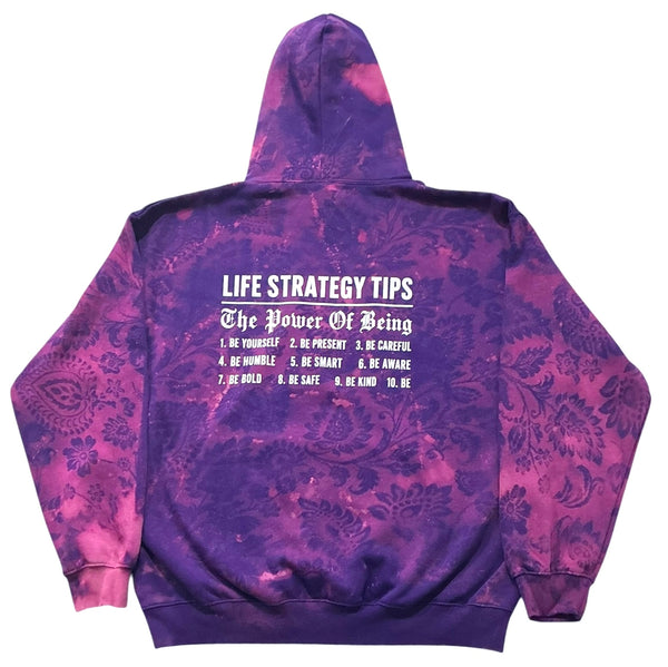 Life Strategy Tips Doily Bleach Hoodie (Size 2XL)