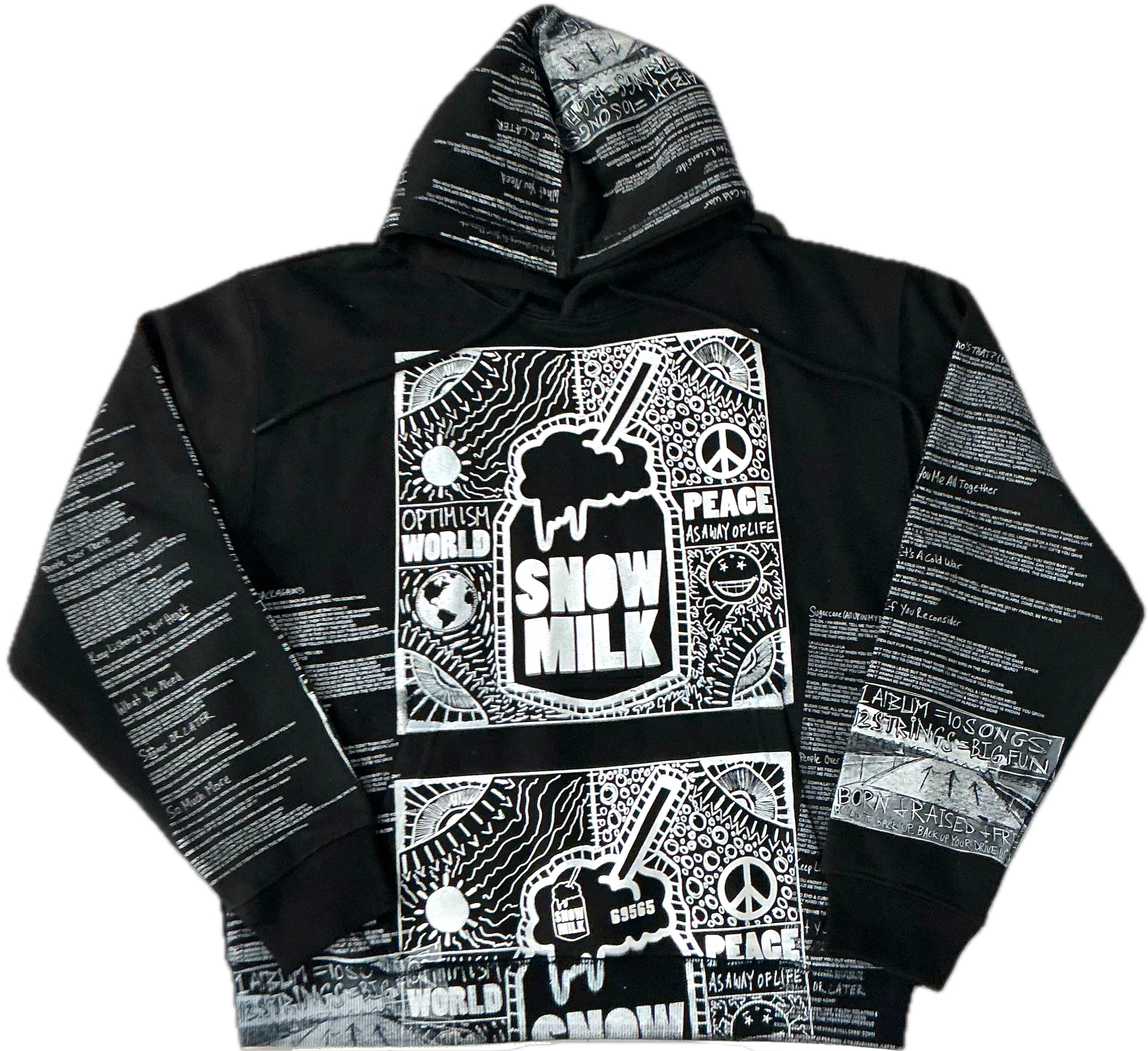 Optimism World Peace As A Way Of Life (The Wearable Album) Hoodie (Size Medium)