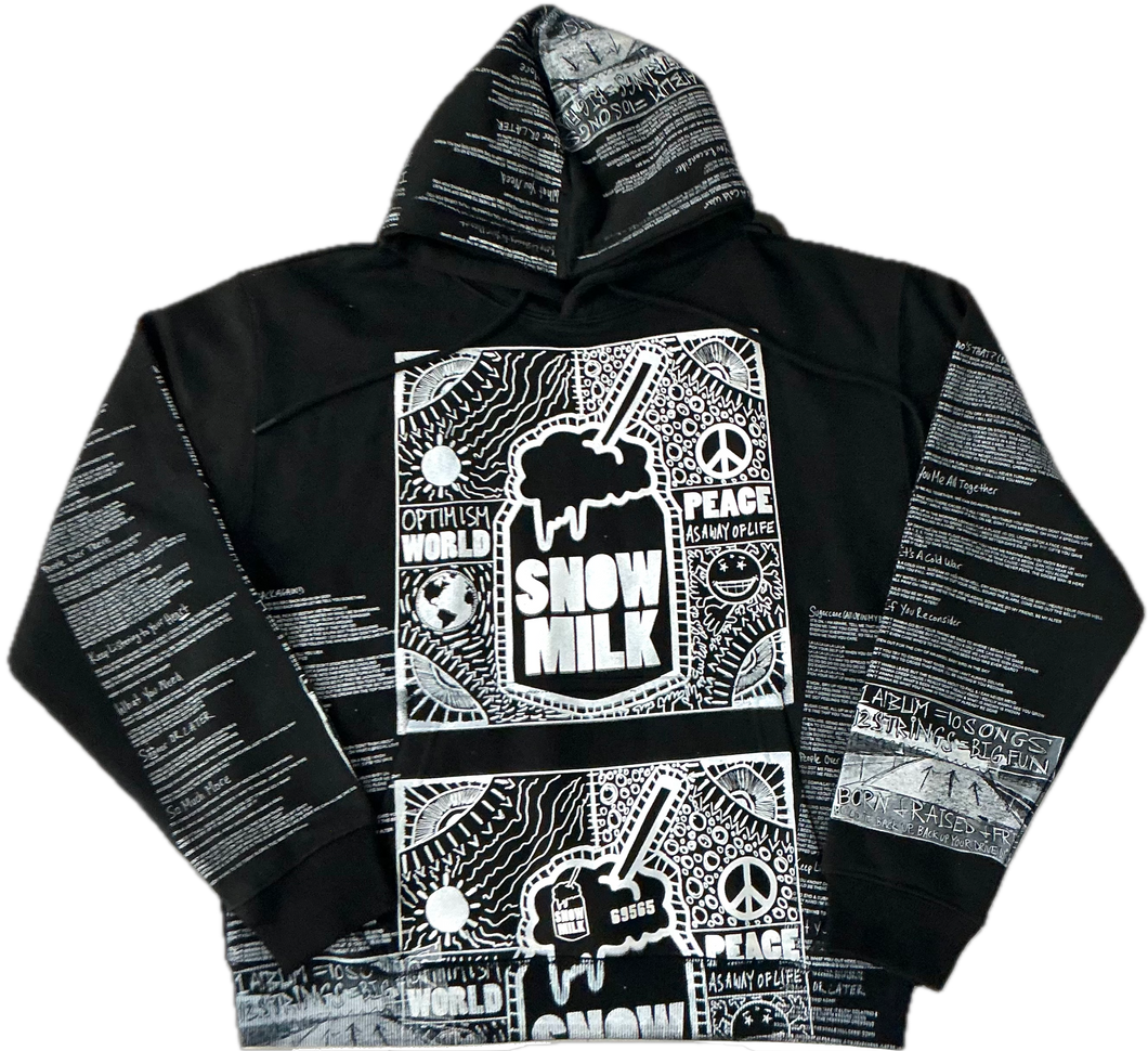 Optimism World Peace As A Way Of Life (The Wearable Album) Hoodie (Size Medium)