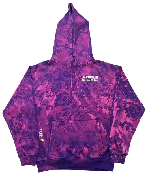 Life Strategy Tips Doily Bleach Hoodie (Size Medium)