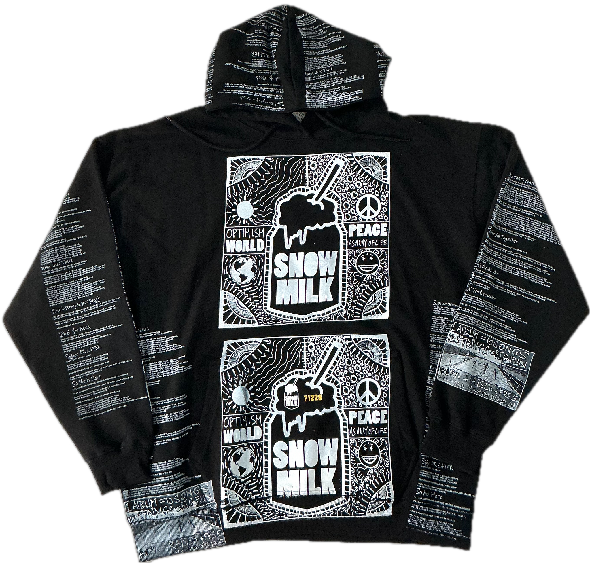 Optimism World Peace As A Way Of Life (The Wearable Album) Hoodie (Size 2XL)