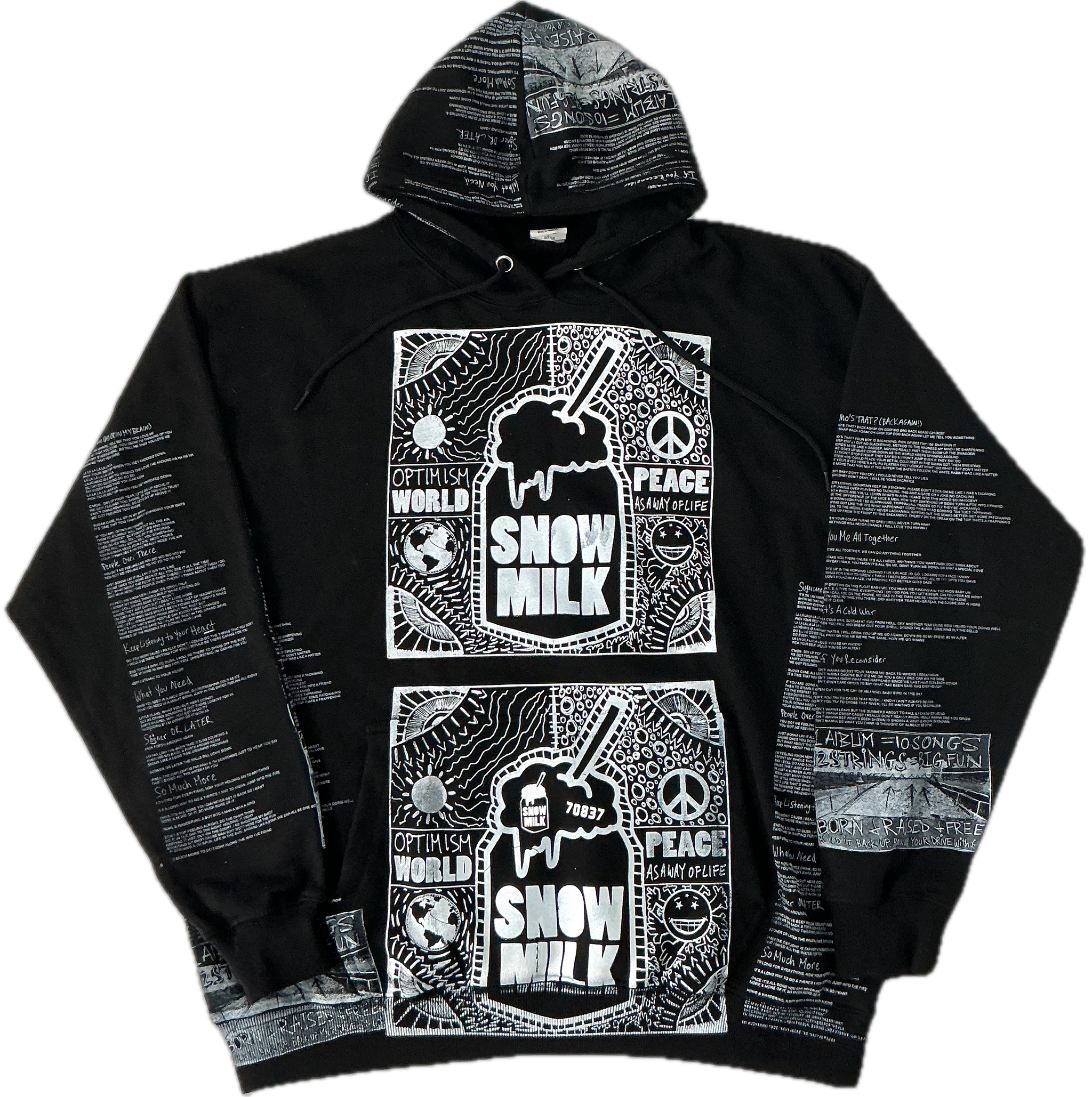 Optimism World Peace As A Way Of Life (The Wearable Album) Hoodie (Size 2XL)