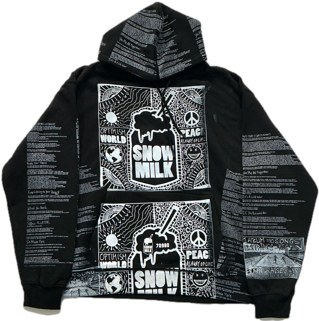 Optimism World Peace As A Way Of Life (The Wearable Album) Hoodie (Size Large)