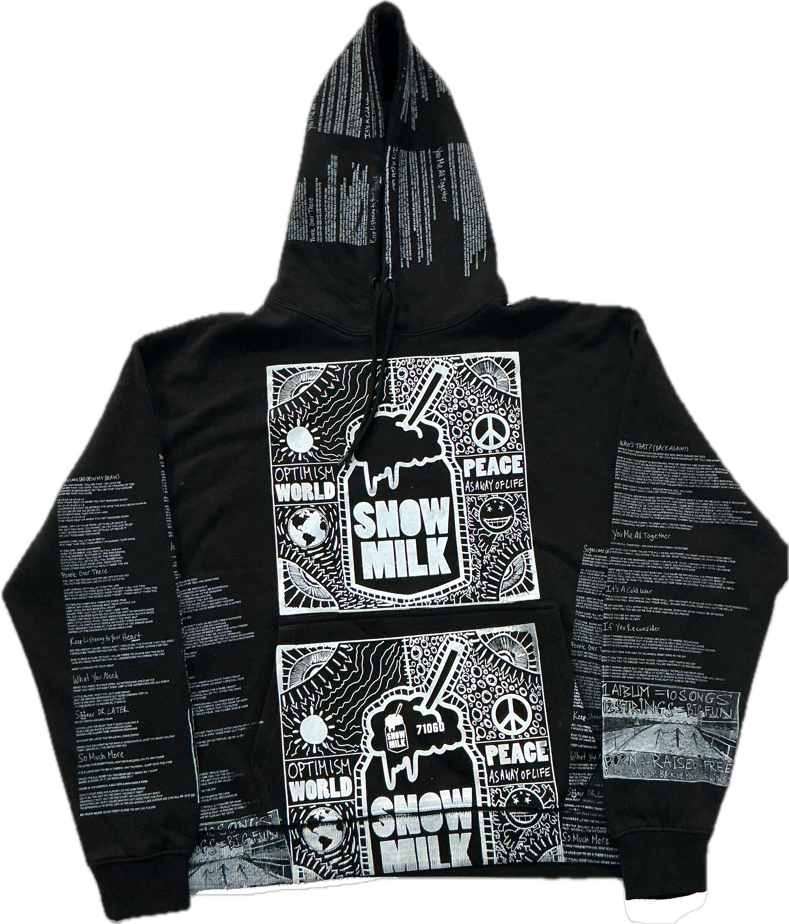 Optimism World Peace As A Way Of Life (The Wearable Album) Hoodie (Size XL)