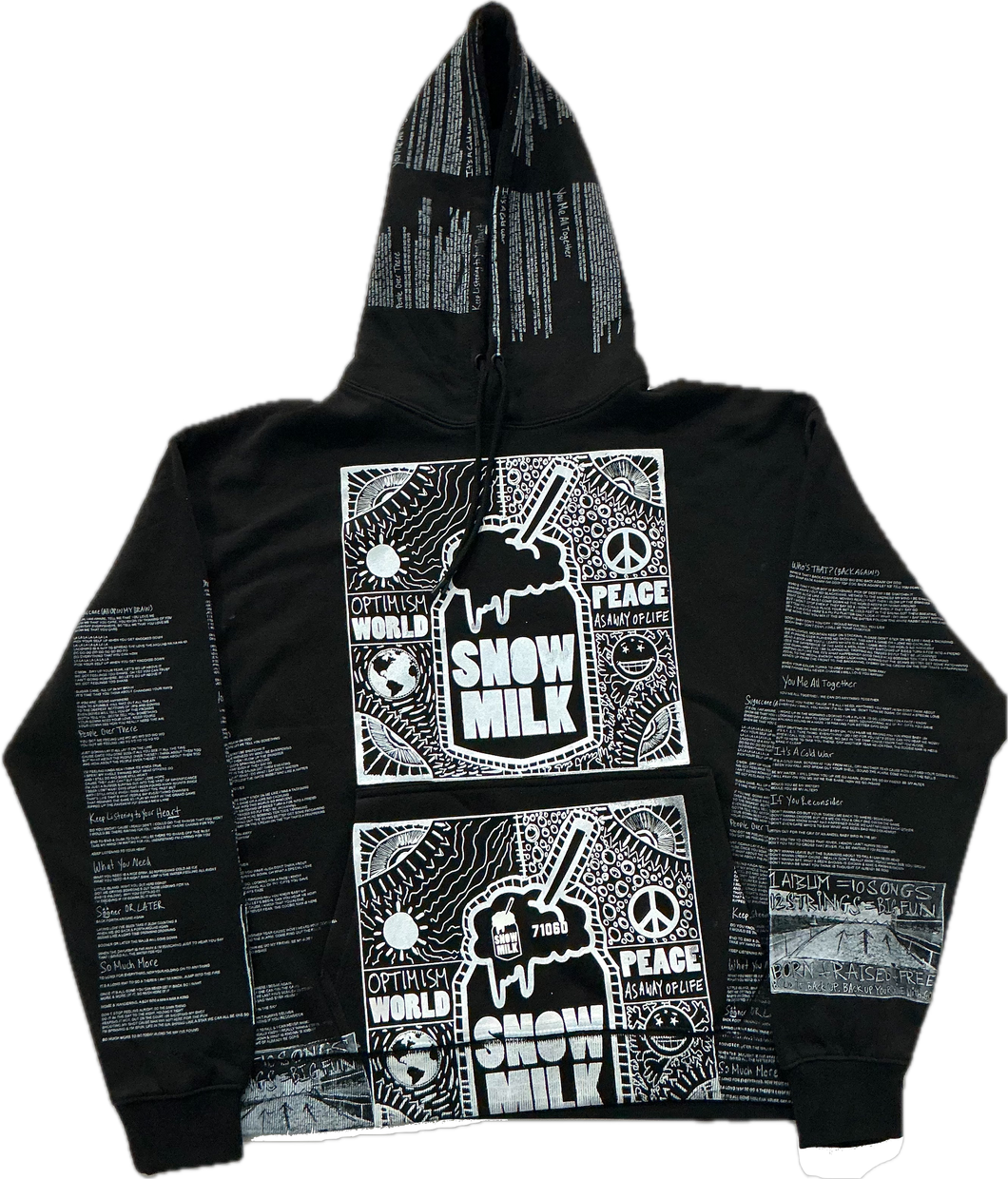 Optimism World Peace As A Way Of Life (The Wearable Album) Hoodie (Size XL)