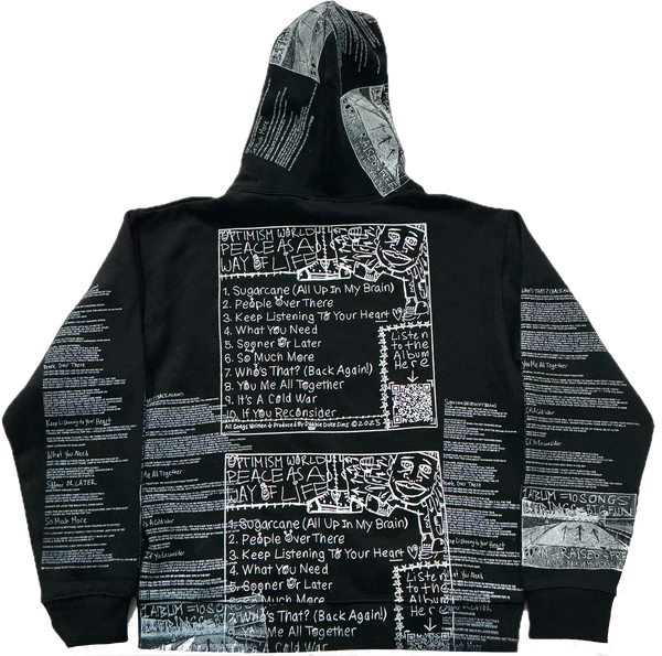 Optimism World Peace As A Way Of Life (The Wearable Album) Hoodie (Size Medium)