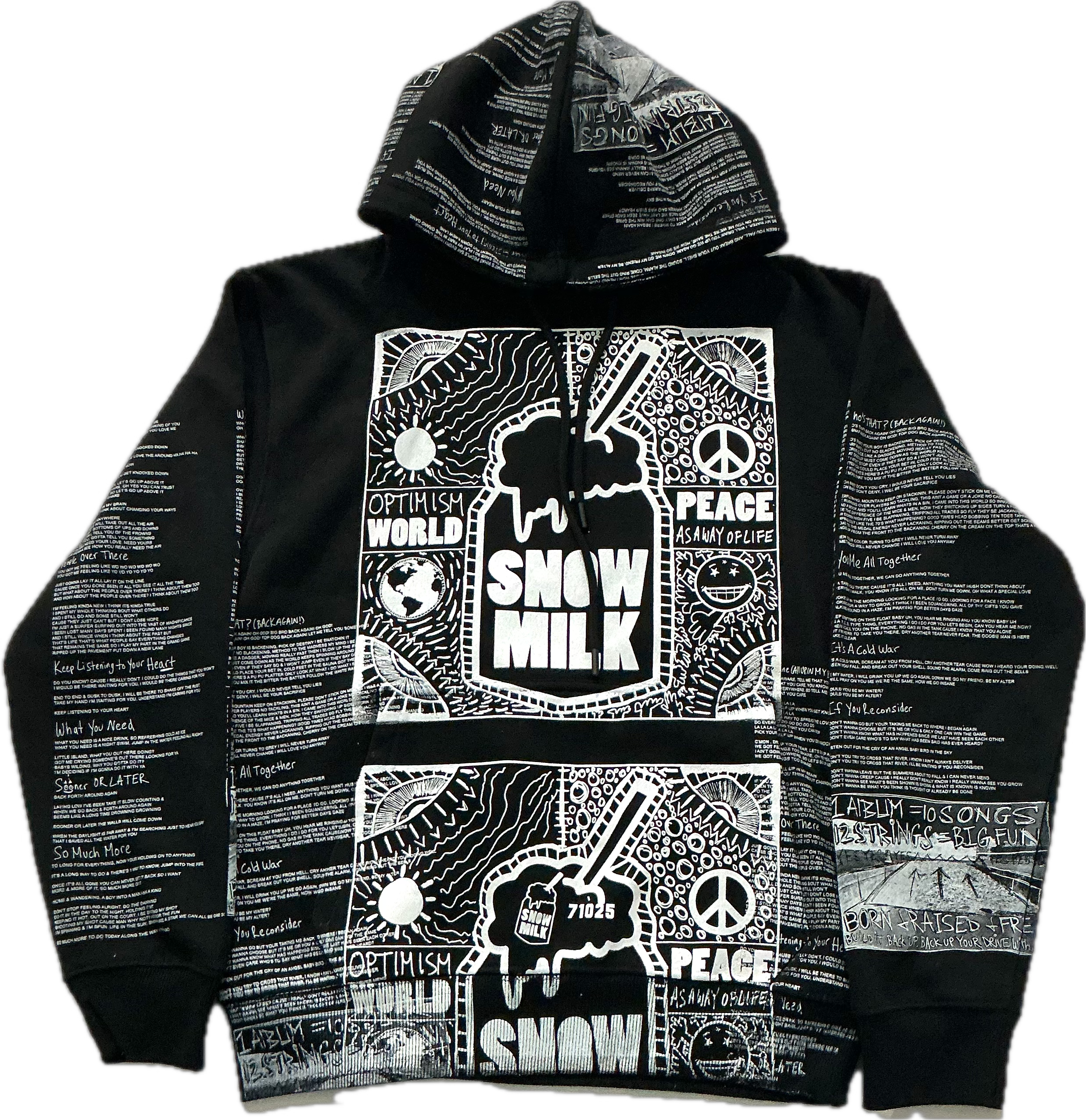 Optimism World Peace As A Way Of Life (The Wearable Album) Hoodie (Size Small)