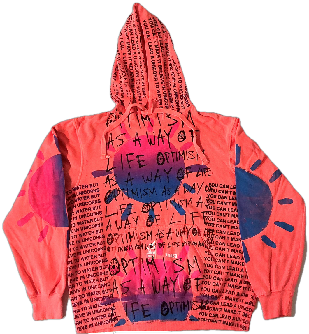 Optimism As A Way Of Life Hoodie (Size Small)