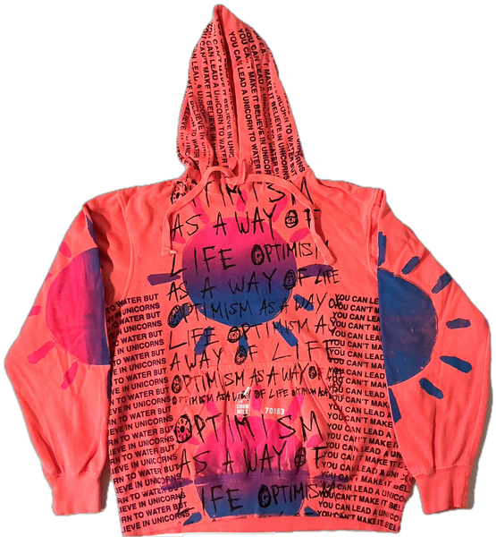 Optimism As A Way Of Life Hoodie (Size Small)