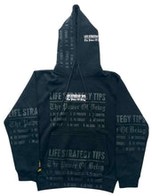 Load image into Gallery viewer, Life Strategy Tips Hoodie (Size Small)
