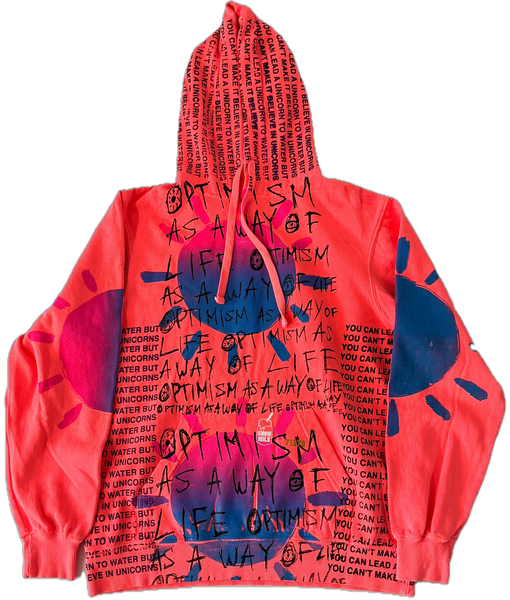 Optimism As A Way Of Life Hoodie (Size Small)