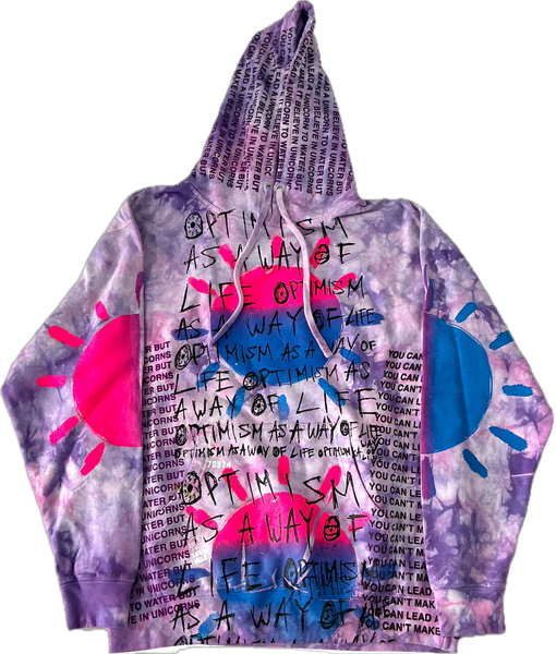 Optimism As A Way Of Life Hoodie (Size Large)
