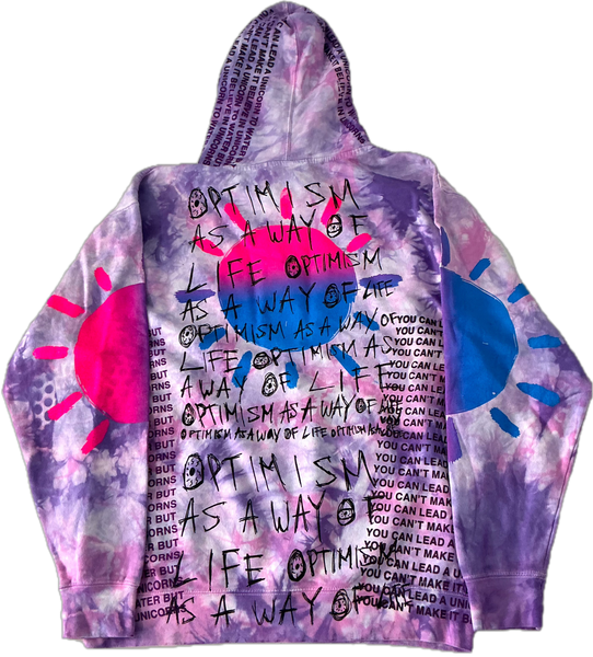 Optimism As A Way Of Life Hoodie (Size Large)