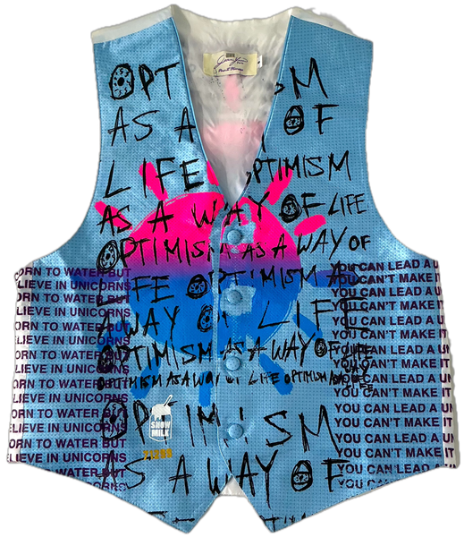 Optimism As A Way Of Life Vest (Size Small)