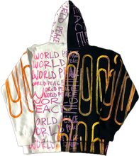 Load image into Gallery viewer, World Peace Split Color Hoodie (Size Large)

