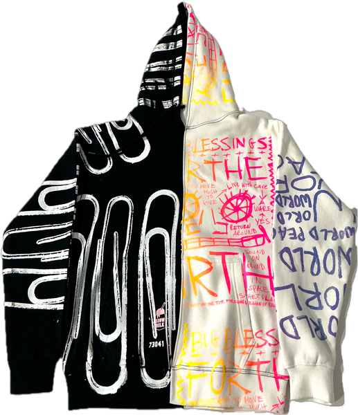 Earth Blessings Split Color Hoodie (Size Medium)