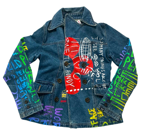 World Peace Jean Jacket (Size Women’s Medium)