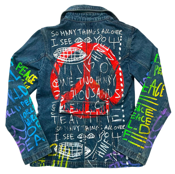 World Peace Jean Jacket (Size Women’s Medium)