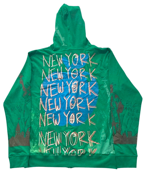 Big Apple Big Love Zip Up Hoodie (Size Small)