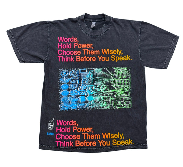 Words Hold Power 6.5oz Tee (Size Medium)