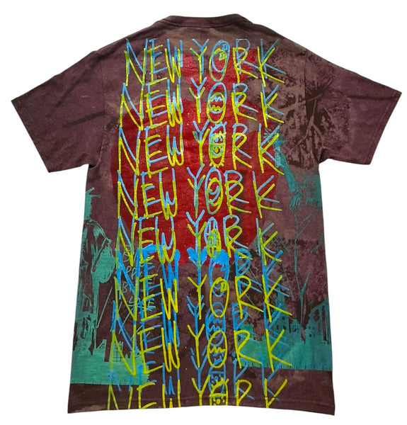 Big Apple Big Love Bleach Tee (Size Small)